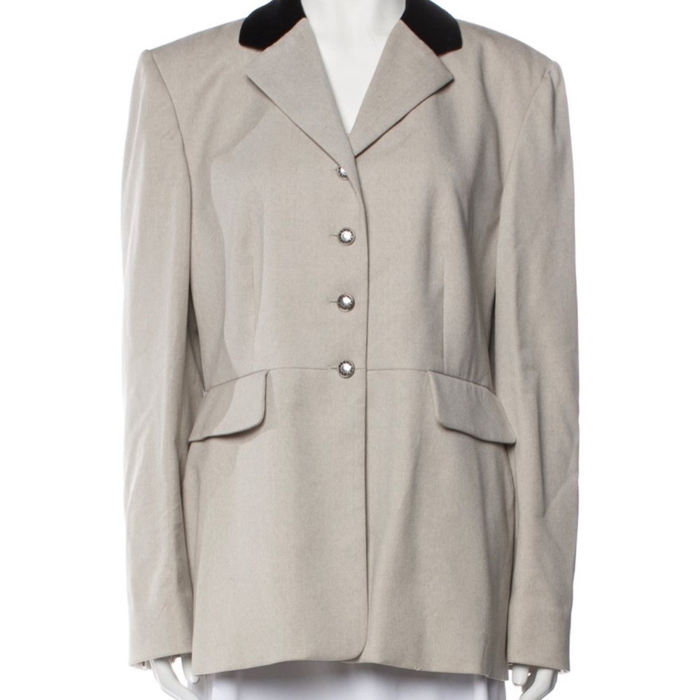 Hermes Beige and Black Women's Blazer FR 46/ US 14